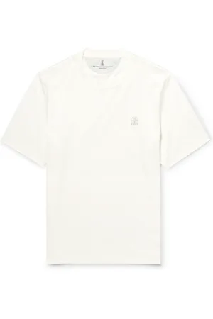 Brunello Cucinelli Layered Logo-Print Cotton-Jersey T-Shirt