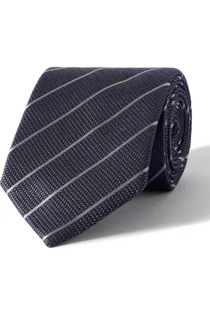 Tom Ford Striped Silk-Jacquard Tie