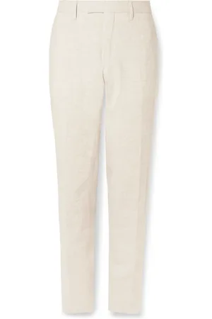 Mr P. Phillip Slim-Fit Straight-Leg Linen Suit Trousers