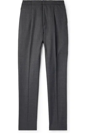 OFFICINE GENERALE Drew Tapered Pleated Wool Trousers