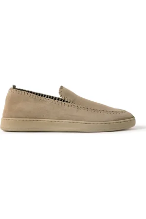 Officine creative Herbie 011 Whipstitched Suede Loafers