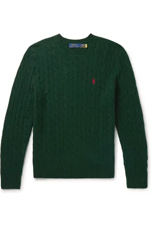 Ralph Lauren Cable-Knit Wool and Cashmere-Blend Sweater