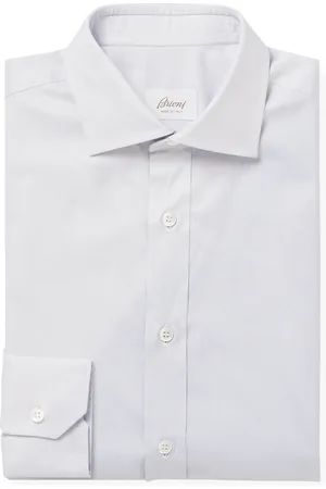 BRIONI Trevi Cutaway-Collar Cotton Oxford Shirt