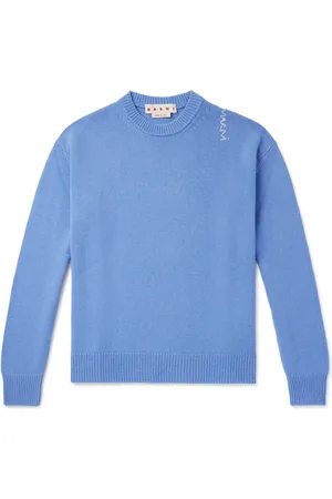 Marni Logo-Embroidered Cashmere Sweater