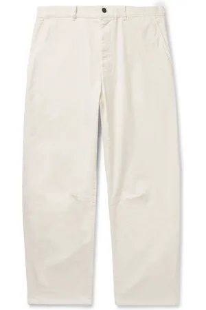 NILI LOTAN Carpenter Straight-Leg Cropped Cotton-Blend Twill Trousers