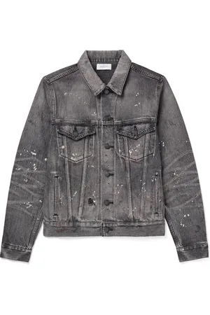 JOHN ELLIOTT Thumper Type III Distressed Paint-Splattered Selvedge Denim Trucker Jacket