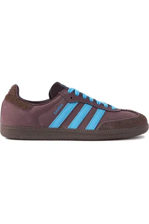 adidas Samba OG Suede-Trimmed Leather Sneakers