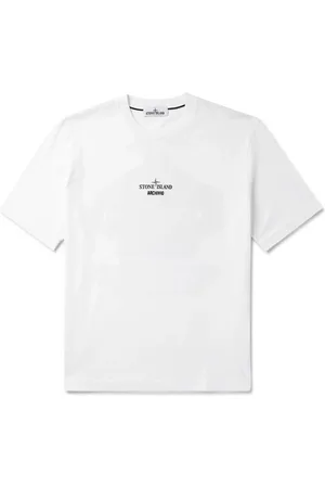 Stone Island Logo-Print Organic Cotton-Jersey T-Shirt