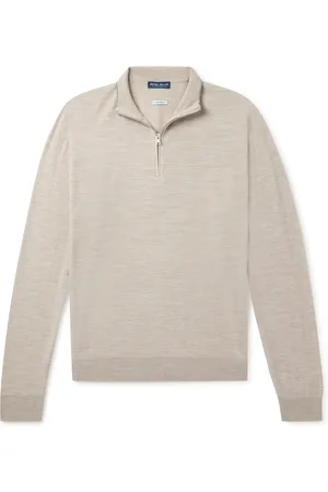 Peter Millar Excursionist Flex Wool-Blend Half-Zip Sweater