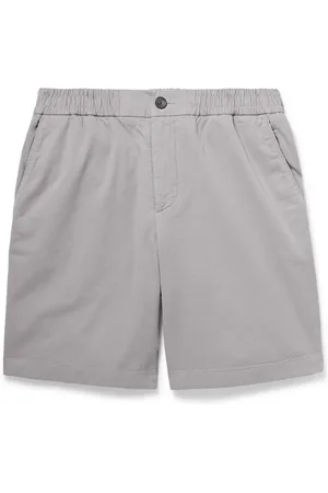 Mr P. Straight-Leg Garment-Dyed Organic Cotton-Blend Twill Shorts