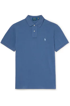 Ralph Lauren Logo-Embroidered Cotton-Piqué Polo Shirt