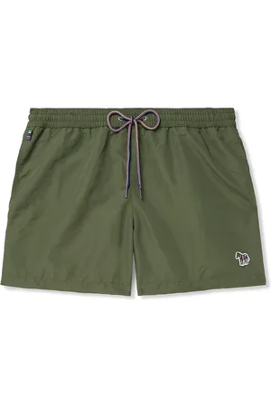 Paul Smith Logo-Appliquéd Straight-Leg Mid-Length Recycled Swim Shorts