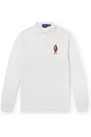 Ralph Lauren Logo-Embroidered Cotton-Piqué Polo Shirt