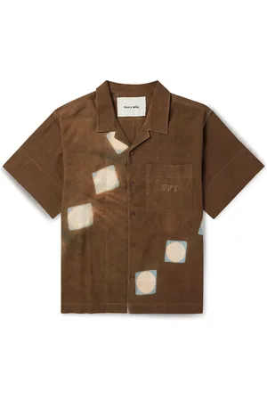 Story Greetings Printed Cotton and Linen-Blend Shirt