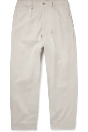 Kaptain Sunshine Wide-Leg Cotton-Twill Trousers
