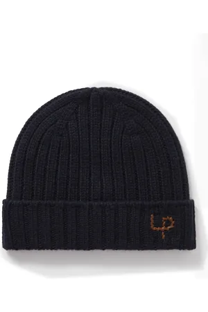 Loro Piana Logo-Embroidered Ribbed Cashmere Beanie
