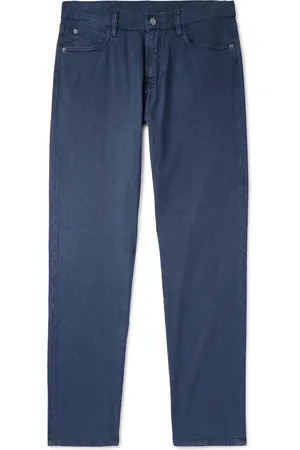 Loro Piana Straight-Leg Stretch-Linen and Cotton-Blend Trousers