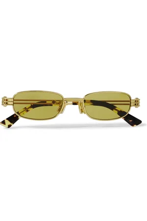 Bottega Veneta Rectangular-Frame -Tone Sunglasses