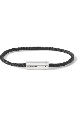 Le Gramme 7g Braided Cord and Sterling Silver Bracelet