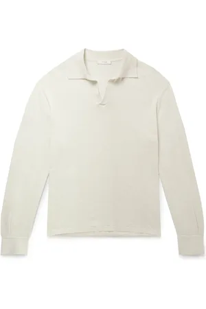 The Row Stafford Silk-Jersey Polo Shirt