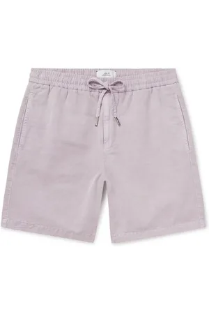 Mr P. Straight-Leg Cotton and Linen-Blend Drawstring Shorts
