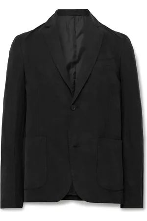 OFFICINE GENERALE Nehemiah Garment-Dyed Lyocell, Linen and Cotton-Blend Twill Suit Jacket