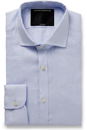 Favourbrook Bridford Cutaway-Collar Linen Shirt