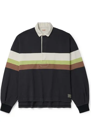 KAPITAL Striped Cotton-Jersey Rugby Shirt