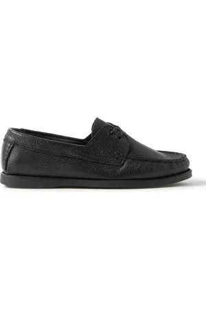 Saman Amel City Moc Full-Grain Leather Boat Shoes