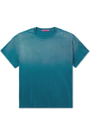 THE ELDER STATESMAN Sun-Bleached Pica Cotton and Cashmere-Blend Jersey T-Shirt