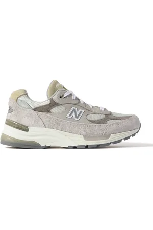 New Balance MIUSA 992 Suede, Mesh and Leather Sneakers