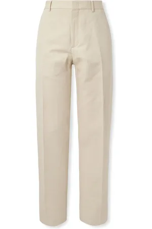 Loro Piana Cedric Tapered Cotton and Linen-Blend Canvas Trousers