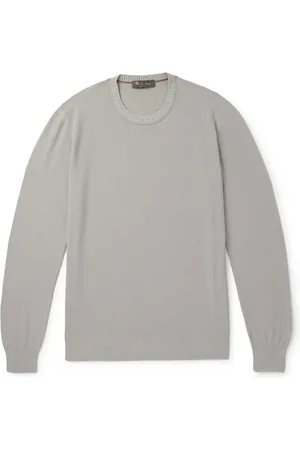 Loro Piana Cotton and Silk-Blend Piqué Sweater