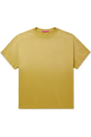 THE ELDER STATESMAN Sun-Bleached Pica Cotton and Cashmere-Blend Jersey T-Shirt