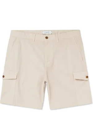 Mr P. Straight-Leg Cotton Blend-Ripstop Shorts