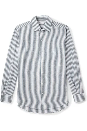 Loro Piana André Striped Linen Shirt