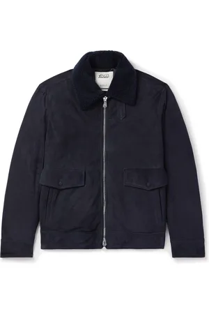 VALSTAR Thomas Shearling-Trimmed Suede Down Jacket
