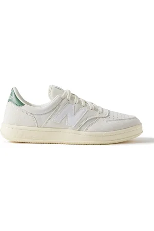 New Balance CT500 Leather-Trimmed Suede and Nubuck Sneakers