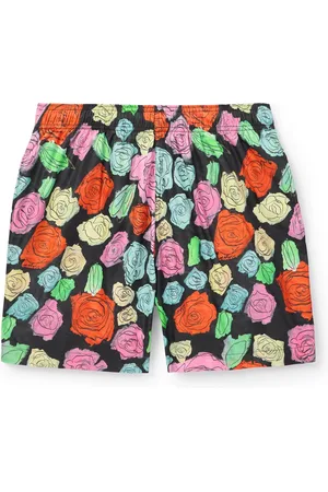 Marni Straight-Leg Mid-Length Floral-Print Swim Shorts