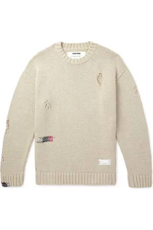 NEIGHBORHOOD Savage Distressed Cotton Sweater