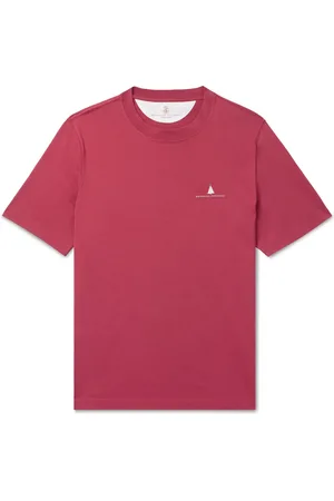 Brunello Cucinelli Slim-Fit Logo-Print Cotton-Jersey T-Shirt