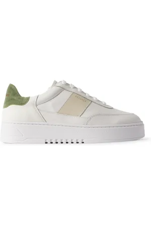 Axel Arigato Orbit Vintage Suede-Trimmed Leather Sneakers