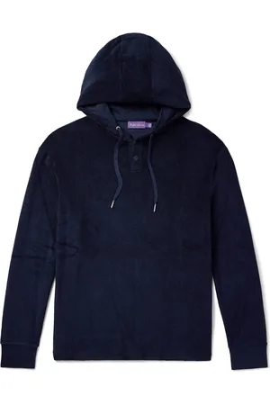 Ralph Lauren Riviera Cotton and Modal-Blend Terry Half-Placket Hoodie