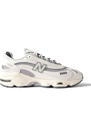 New Balance 1000 Rubber-Trimmed Mesh Sneakers