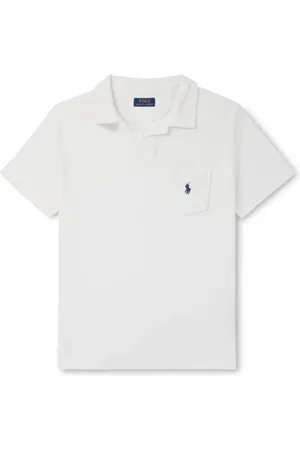 Ralph Lauren Logo-Embroidered Cotton-Terry Polo Shirt