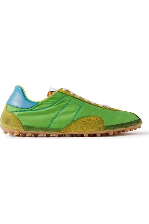 Maison Margiela Sprinters Leather and Suede-Trimmed Nylon Sneakers