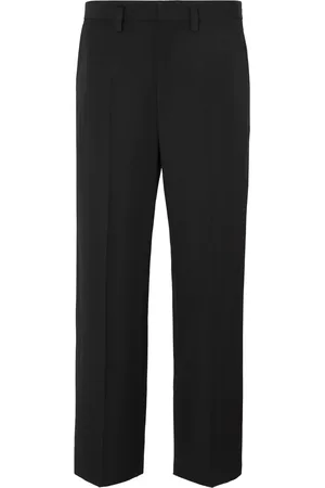 Balenciaga Cropped Wool-Twill Trousers