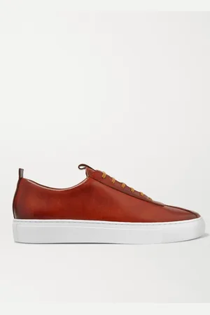 GRENSON Hand-Painted Leather Sneakers