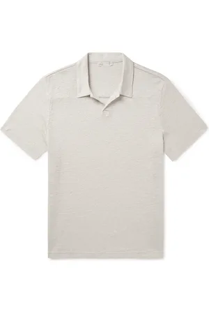 ONIA Shaun Linen-Jersey Polo Shirt