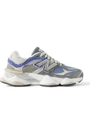 New Balance 9060 Brushed-Suede, Leather and Mesh Sneakers